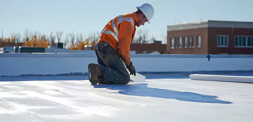 Flat Roof Drain Installation in Oak Forest