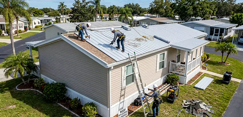 Mobile Home Metal Roof Replacement in Oak Forest