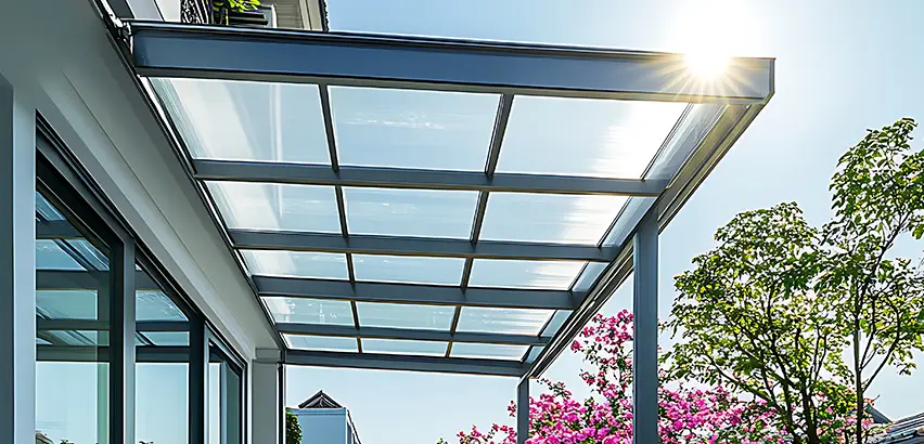 Glass Patio Roof Installation in Oak Forest
