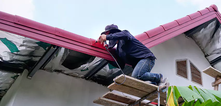 Residential Wind Damage Roof Repair in Oak Forest